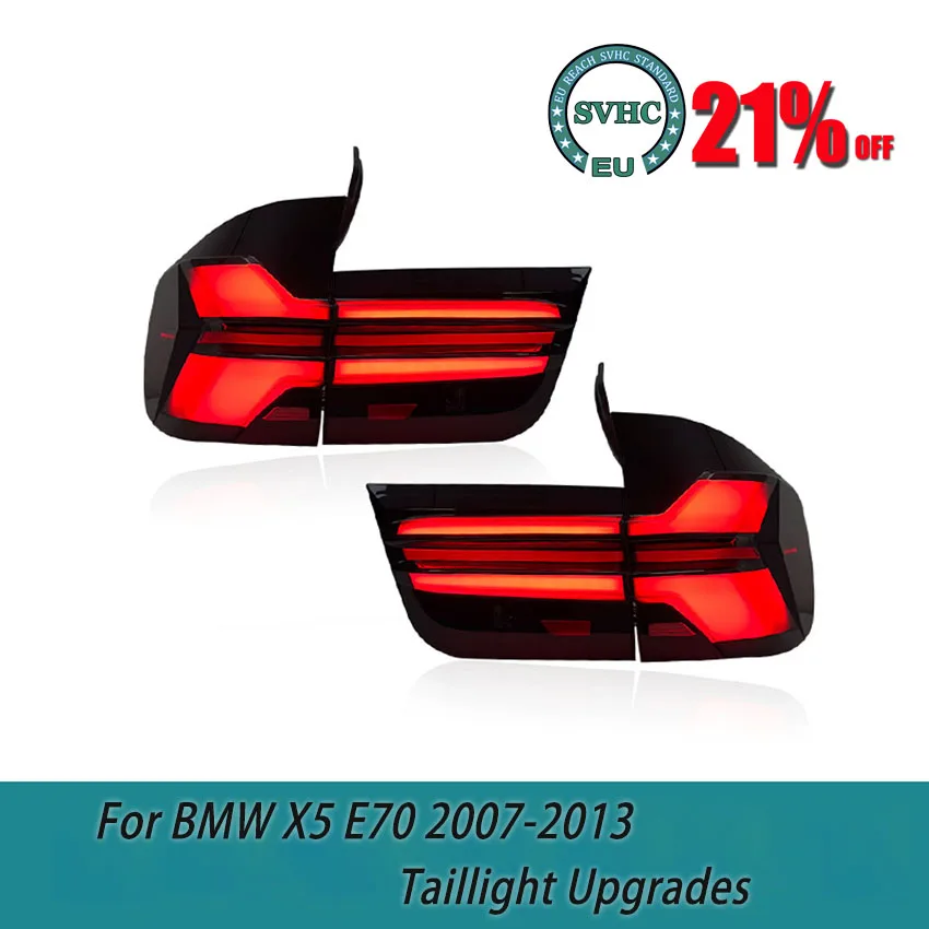 For BMW X5 tail light assembly 07-13 E70 modified new LED driving brake rear tail light assembly