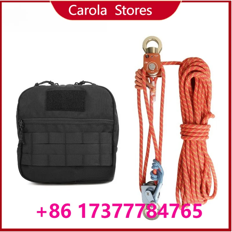Aztek Pre-Rigged Rescue Pulley Set, 4:1/5:1 Mechanical Advantage Rope Hauling Pulley Kit for High Angle Rescue & Rope Access