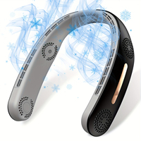 Neck Fan 4 Turbo 6000mAh Portable Neck Fan °Cooling Airflow Bladeless Neck Fan USB Rechargeable with 3 Speeds Adjustment Wearab