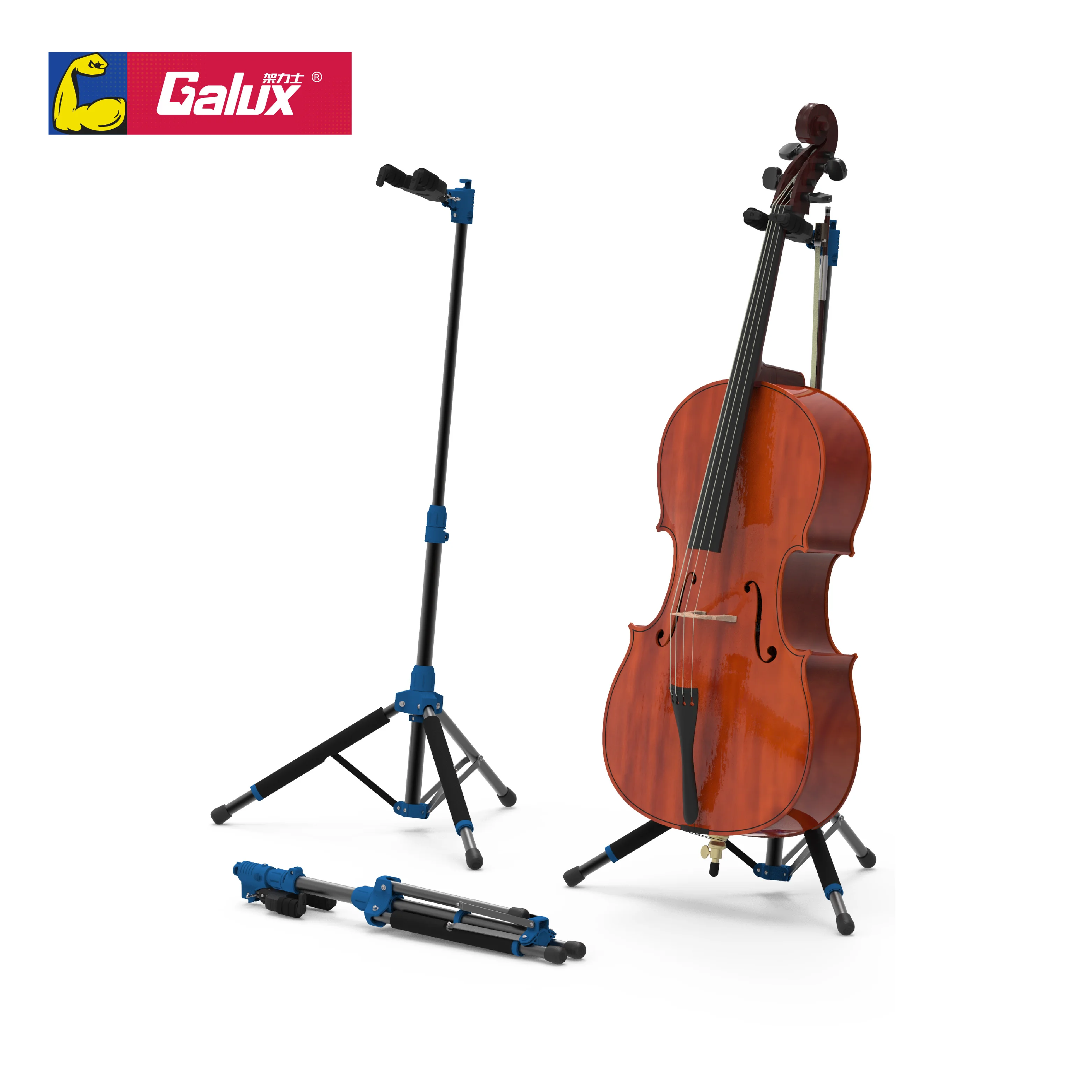 

Galux GS-210C cello vertical stand fully foldable portable stand for cello