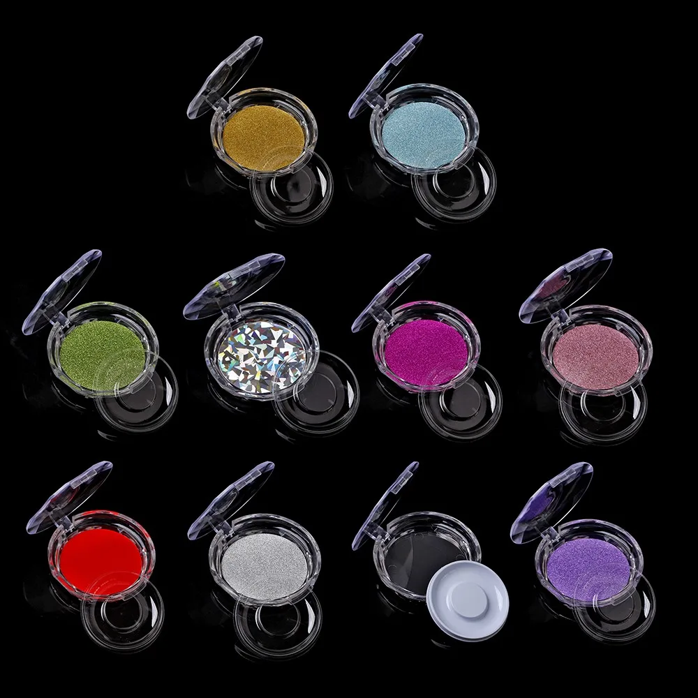 라운드 인조 속눈썹 케이스, 메이크업 컨테이너, 정리함 속눈썹 상자, 속눈썹 거치대, 전문 빈 속눈썹 포장 상자