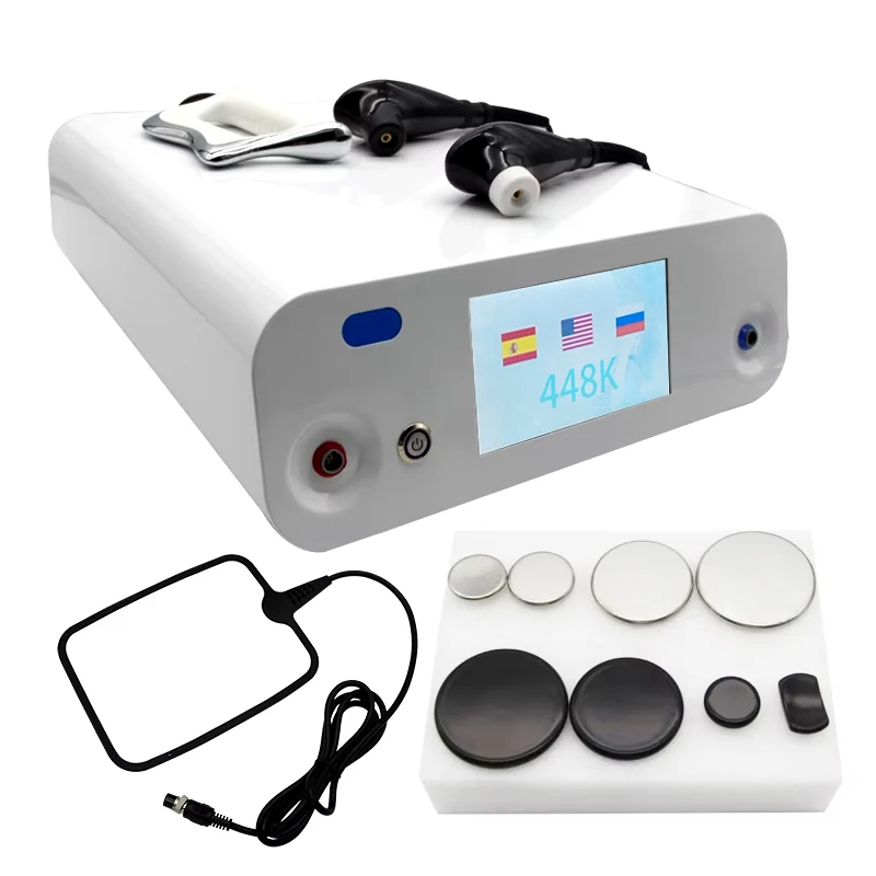 INDIBA Tecar Thermo Therapy 448KHZ RET CET High Radiofrequency Relieves Pain Slim Machine for Weight Loss Lifts Firming Skin