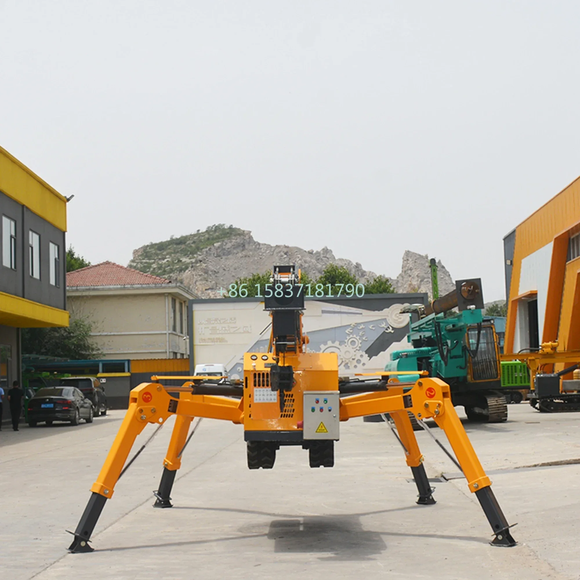 Lift Platform Spider Crane 1.5ton 3ton 5ton Mini Crawler Spider Crane Lifter Hydraulic Telescopic Outrigger Mobile Spider Crane