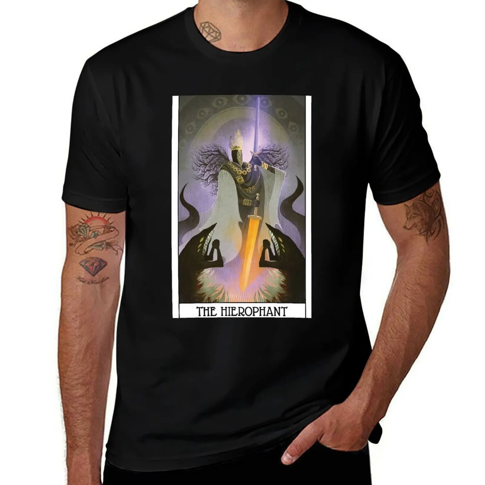 

Souls Tarot: The Hierophant T-Shirt Christmas Casual Short Sleeve Top
