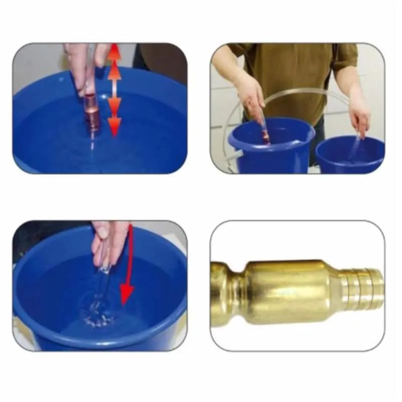 1PC Füllstoff Rohr Manuelle Pumpen Öl Rohr Armaturen Siphon Stecker Benzin Kraftstoff