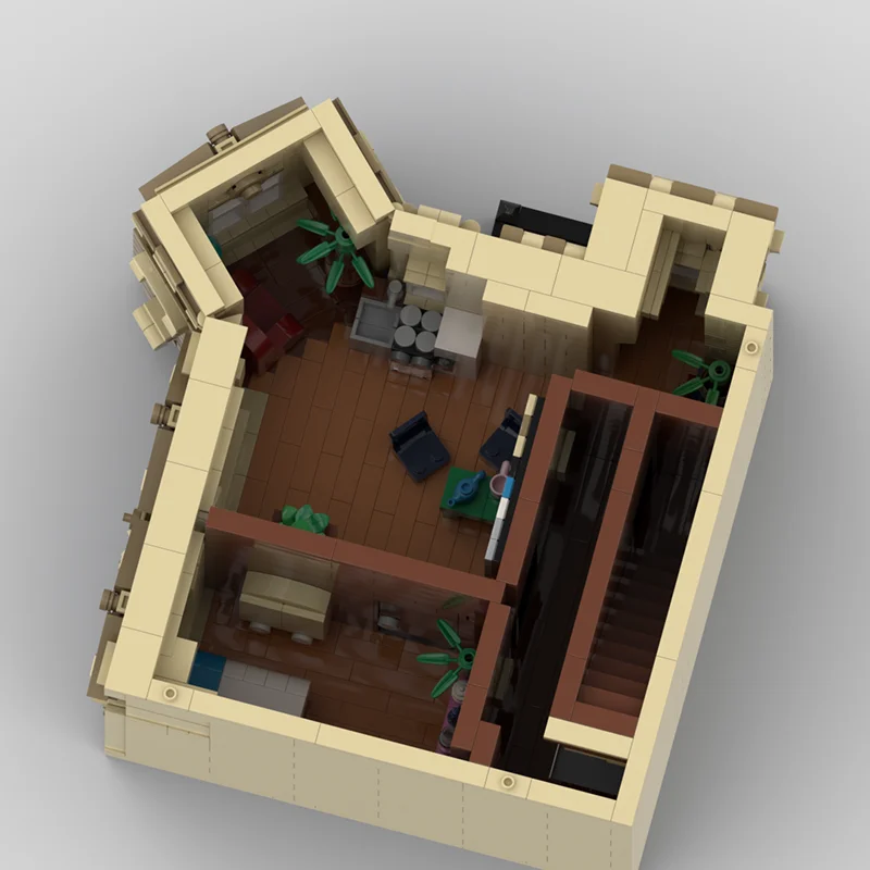 City Building Model Moc Building Blocks Beaux-Arts Modular Building Model Technology Bricks DIY Assembly Holiday Toy Gifts