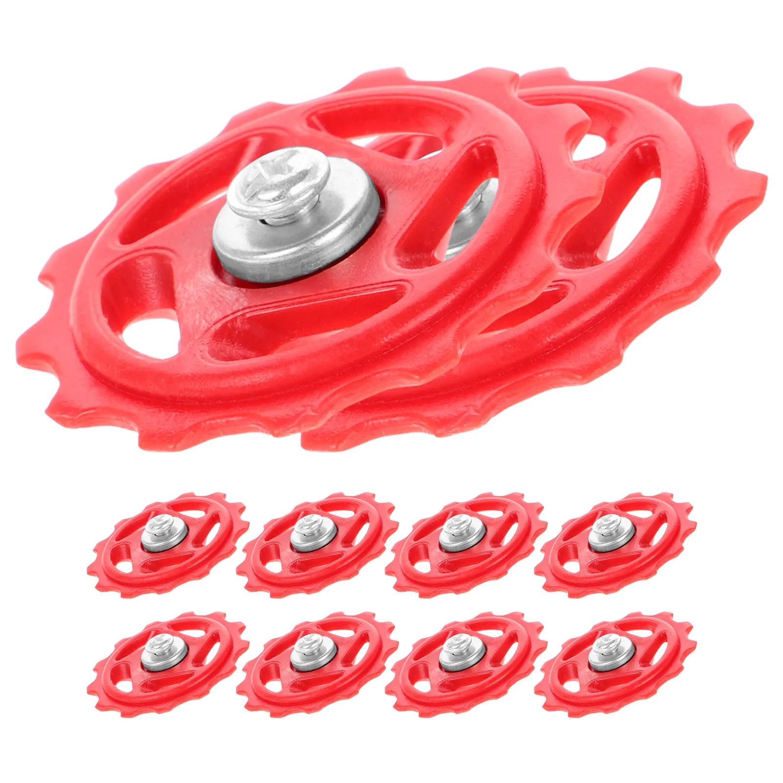 

10Pcs Rear Derailleur Guide Wheels Plastic Bike Rear Derailleur Pulley for Mountain Road Bikes Efficient Gear Shifting
