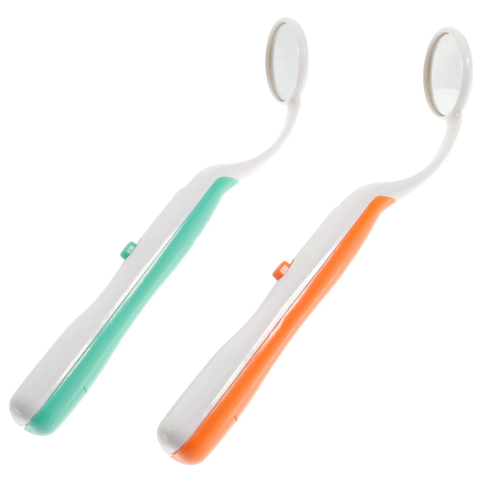 

2Pcs Dental Mouth Mirror Plastic Speculum LED Light Tool for Tooth Inspection Dentist Parent Use Mouth Mirror Dental Tool