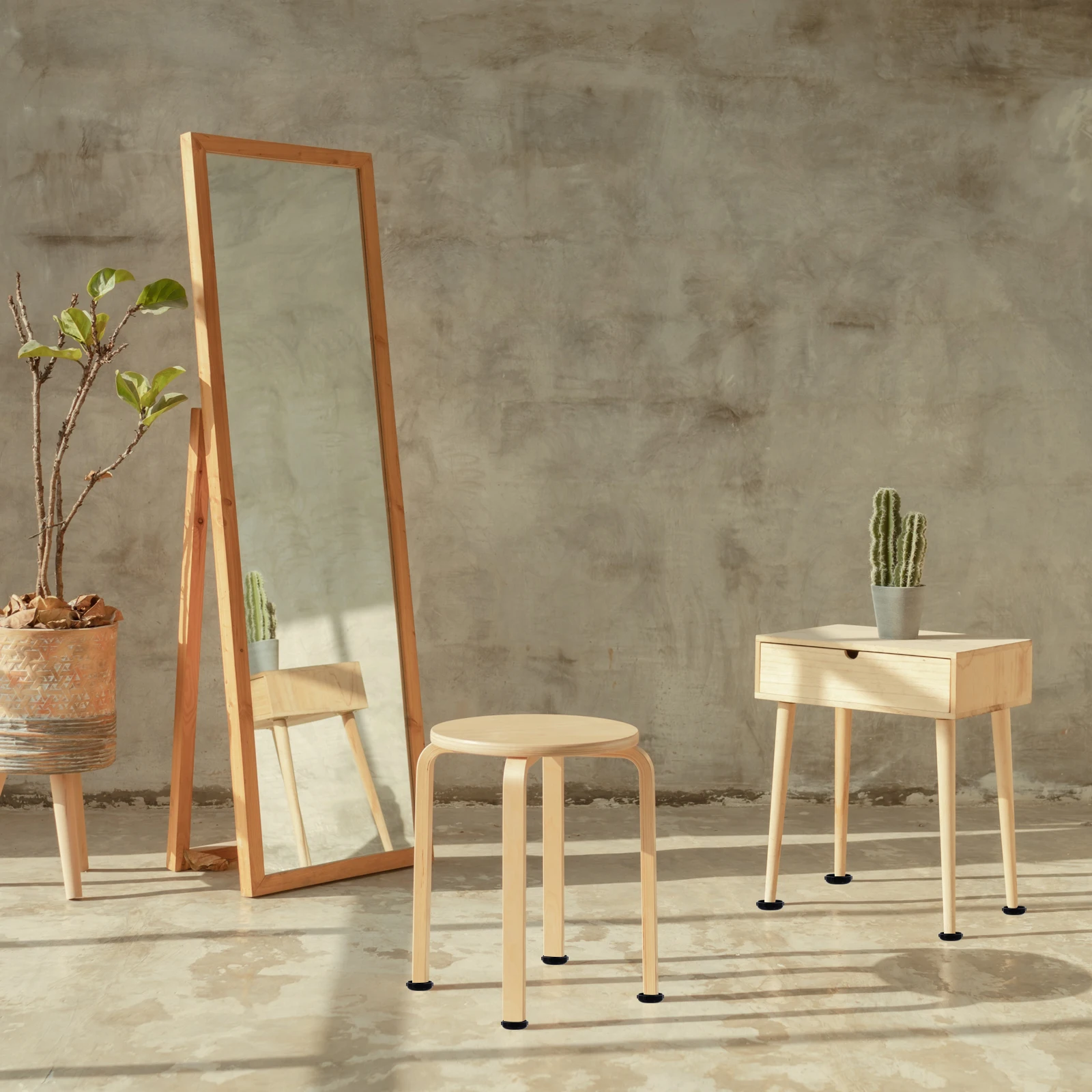 

16 pcs Chair Feet Covers Anti S Floor Protectors For Home Office niture Accessories niture Accessories Black