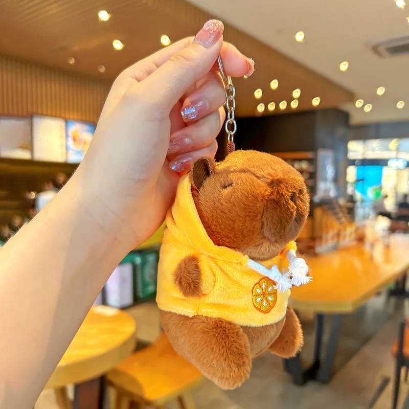 Cute Cartoon Capybara Pendant Keychain, Gift Idea