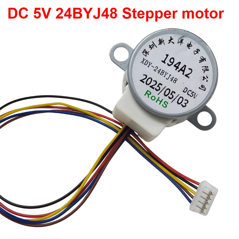 

1pc Low-energy consumption pure copper 4-Phase 5-Wire DC Gear Stepper Motor 5V 24BYJ48 Reduction Motor for Fan tool accessories