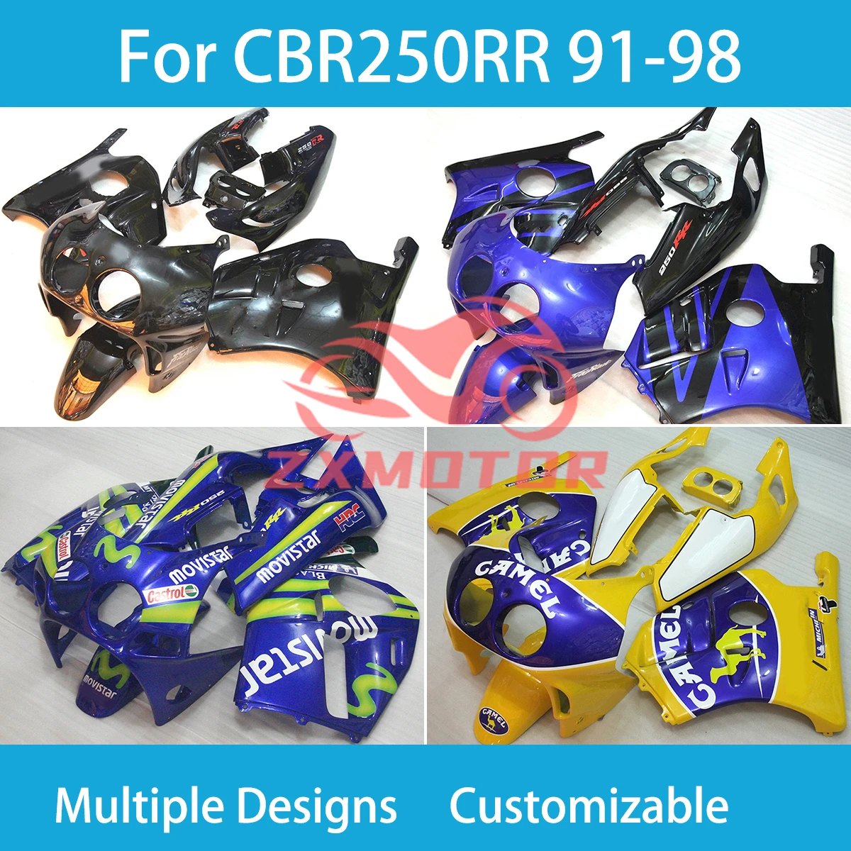 Fairing Kit for Honda CBR 250RR MC22 1991- 1999 Motorcycle Fairings CBR250RR MC22 91 92 93 94 95 96 97 98