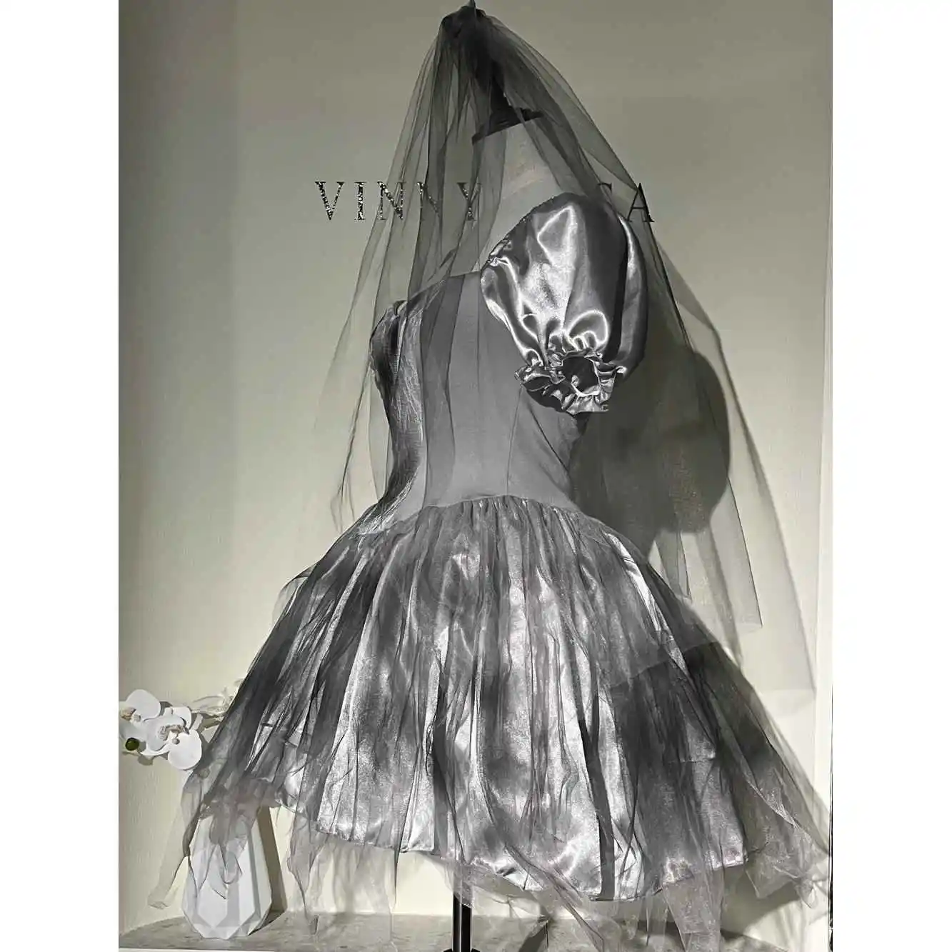 Halloween Kostüm Terror Taille ey Braut eup Ball Cosplay Zombie Set Damen Ethnisches Bühnenkostüm Nachtbankett