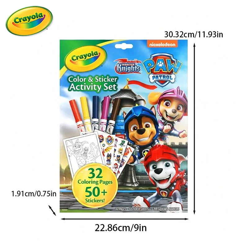 Crayola Paw Patrol Color And Sticker Activity Set With Markers