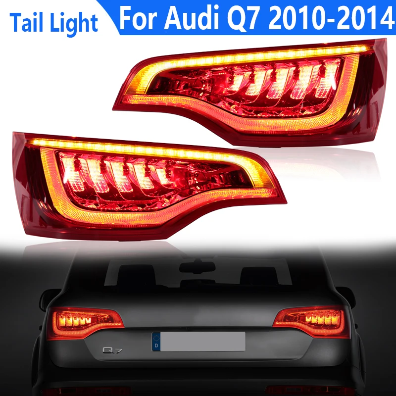 Tail Lights for Audi Q7 2010 2011 2012 2013 2014 LED Rear Tail Lamp Brake Driving Reversing Lamp 4L0945093F 4L0945094F