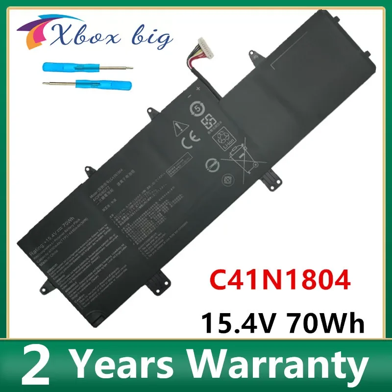 Laptop Battery C41N1804 For ASUS ZenBook Pro 14 UX450FDX UX480 UX480FD UX450FD 15.4V 70WH