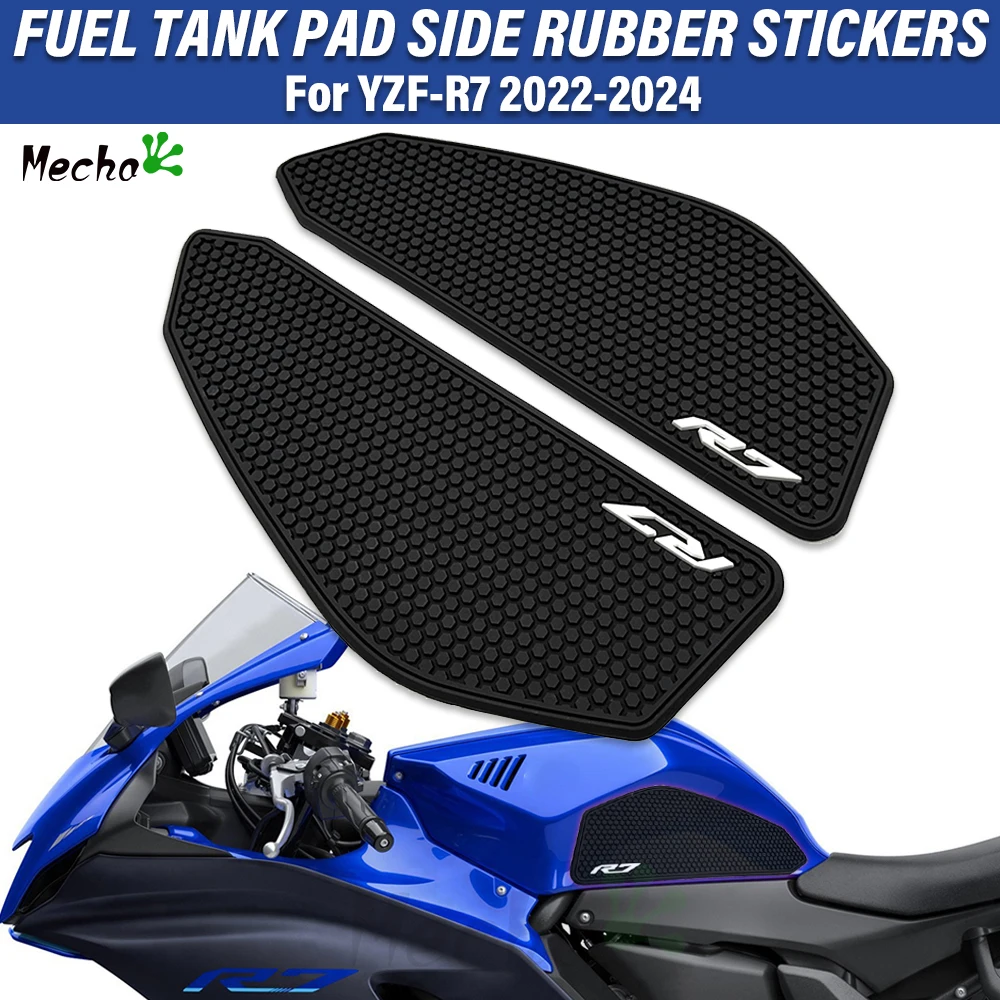 

2025 New For YAMAHA YZF R7 YZFR7 YZF-R7 2021 2022 2023 2024 Motorcycle Tank Pads Fuel Tank Stickers Protector Knee Non-slip Pad
