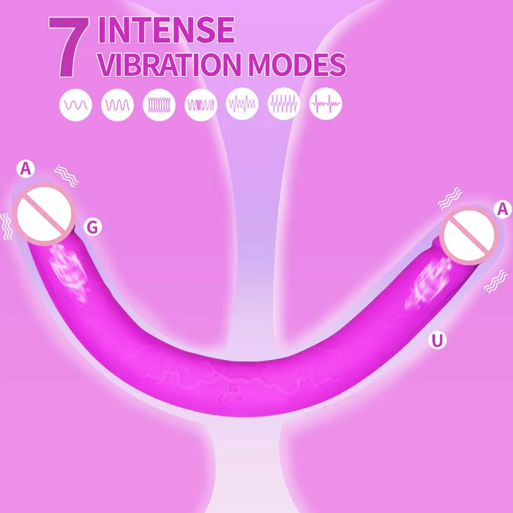 

G-Spot Double-head,Vibrating Big Dildo,Anal Prostate Massager Vibrator,Adult Sex Toy for Men/Women/Gay/Lesbian/Couples,Butt Plug