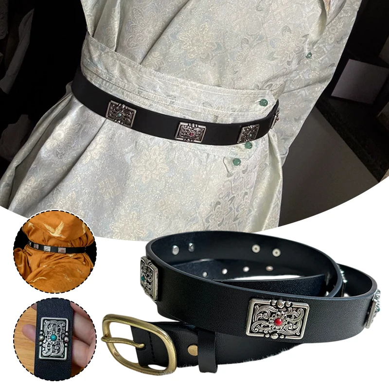 pu-leather-retro-traditional-hanfu-belt-round-neck-robe-men-women-ethnic-waist-strap-chinese-style-ancient-costume-accessory