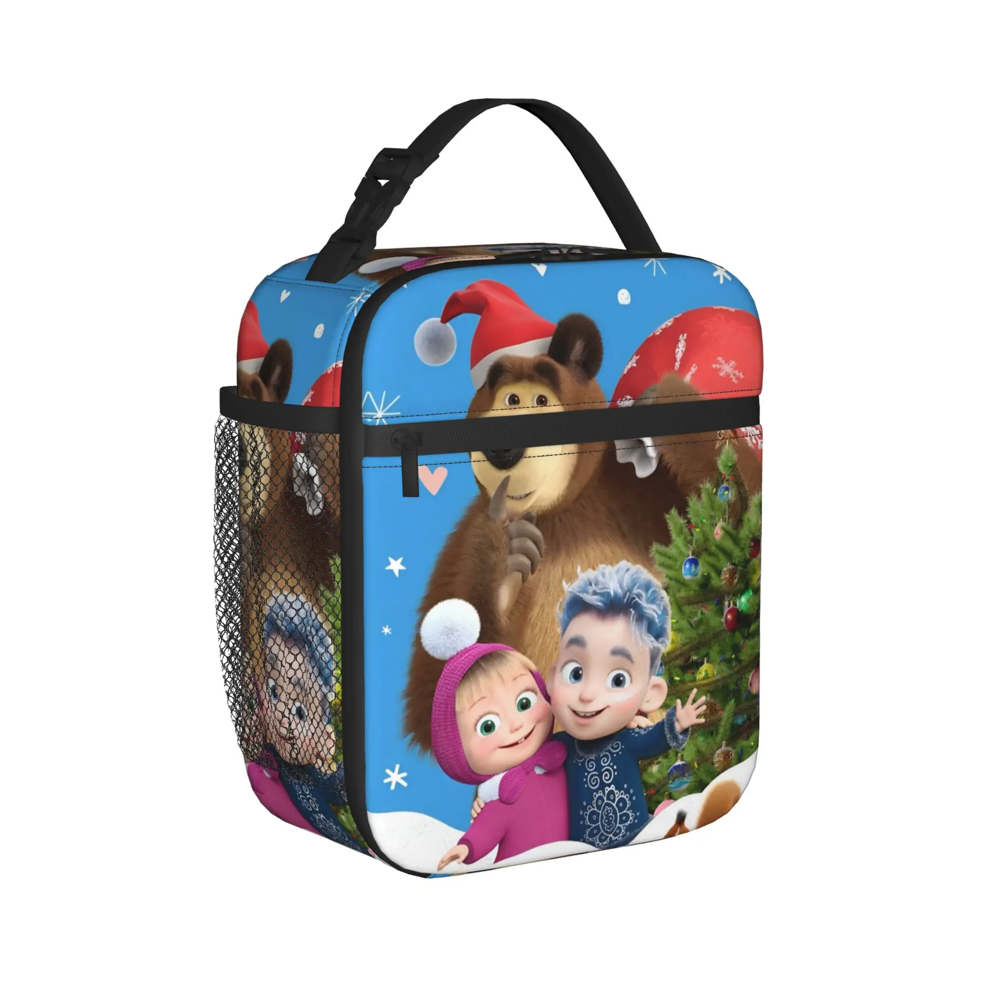 M-Masha and Her Friends  Insulated Lunch Bag Leakproof Reusable Thermal Bag Tote Lunch Box Work  Picnic Bento Pouch