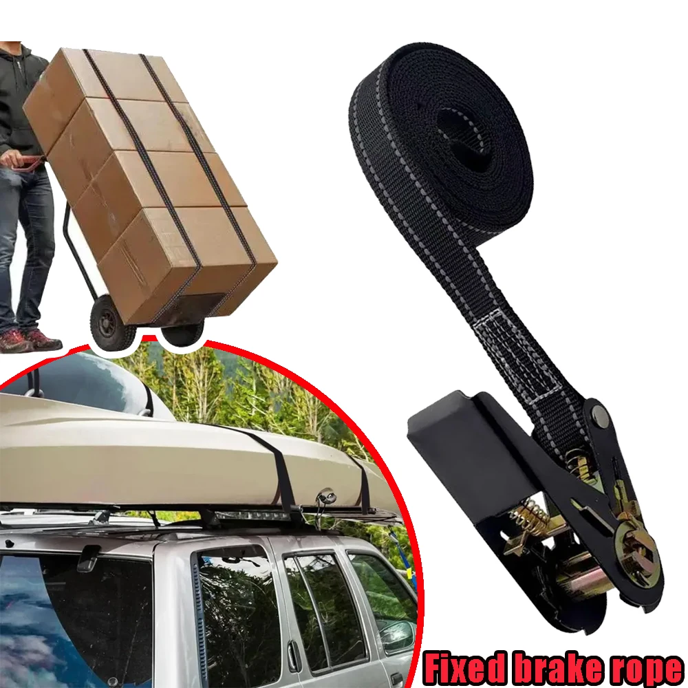 

Adjustable Ratchet Car Tie Down Straps Heavy Duty with Snap Hooks Reinforced Tire Straps 1760lb Break Strength Portable Compact