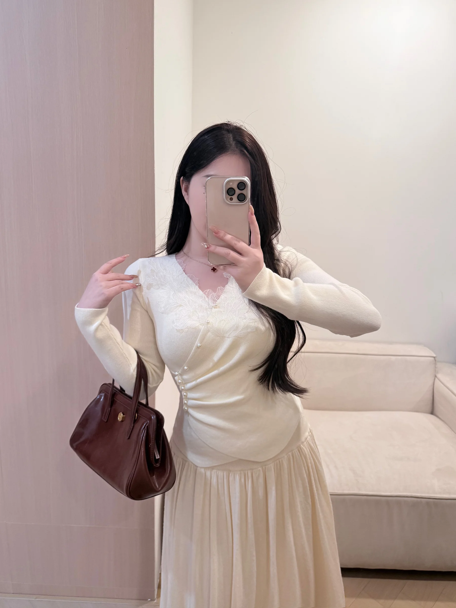 

Женская трикотажная кофта Slim Fit с V-образным вырезом, базовый слой, с длинным рукавом, зимняя модная модель, простой дизайн, цветная молния, C...