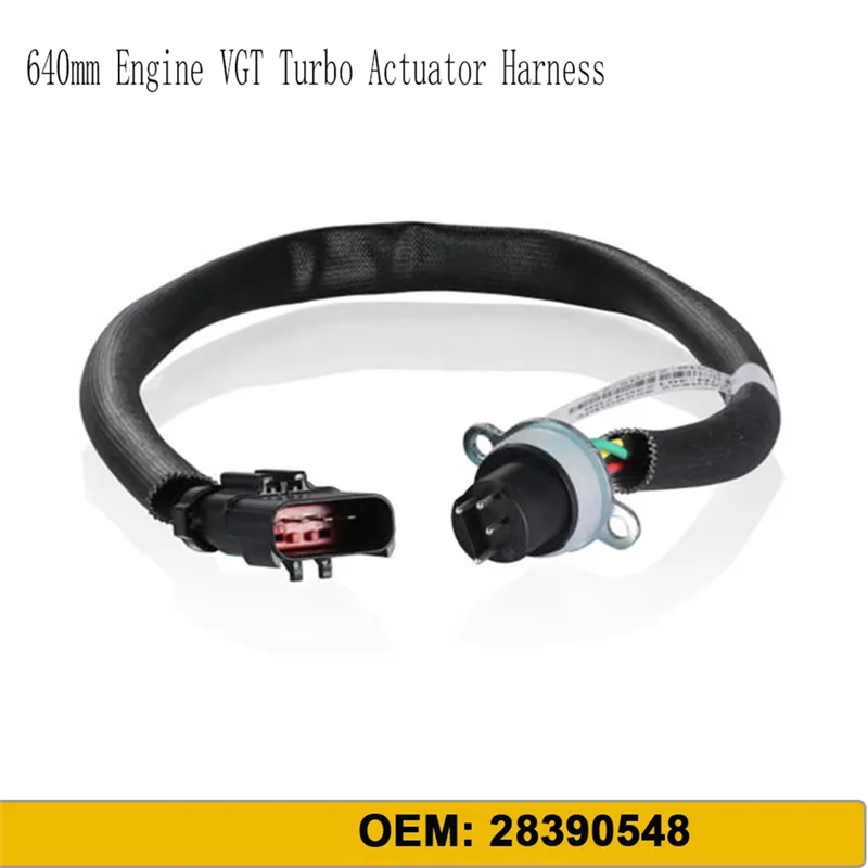 A58X- 28390548   F-DIESEL D タイプハーネスコネクタ 640 ミリメートルエンジン VGT ターボアクチュエータハーネスボルボ Sacer