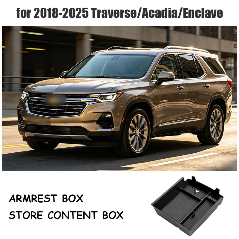 for 2018-2025 Chevrolet Traverse armrest storage box Acadia/Enclave storage box