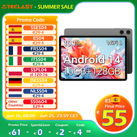 Teclast P30T Android 14 Tablet, 10.1 Inch 1280X800, Allwinner A523 Octa Core, 10Gb Ram (4Gb+6Gb Expansion), 128Gb Rom(Support Tf 1Tb), 5Mp+2Mp, 6000Mah, Type C, Wi-Fi 6, Mali G57