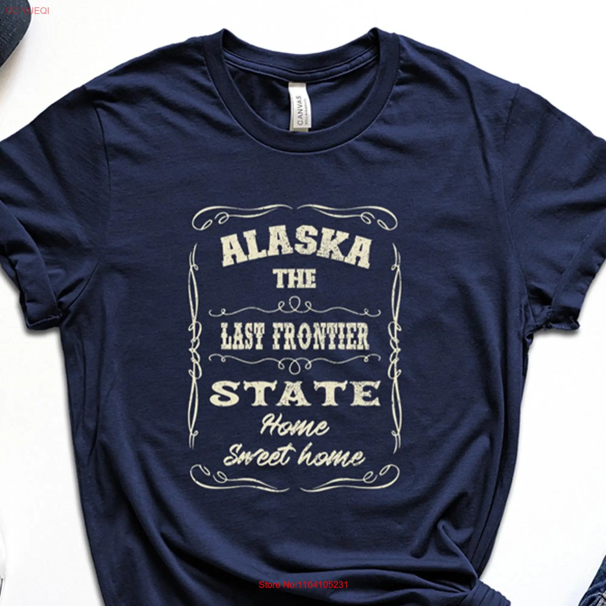 ALASKA Vintage Home Sweet T Shirt Last Frontier State Anchorage s Pride Western Roots Country Music long or short sleeves