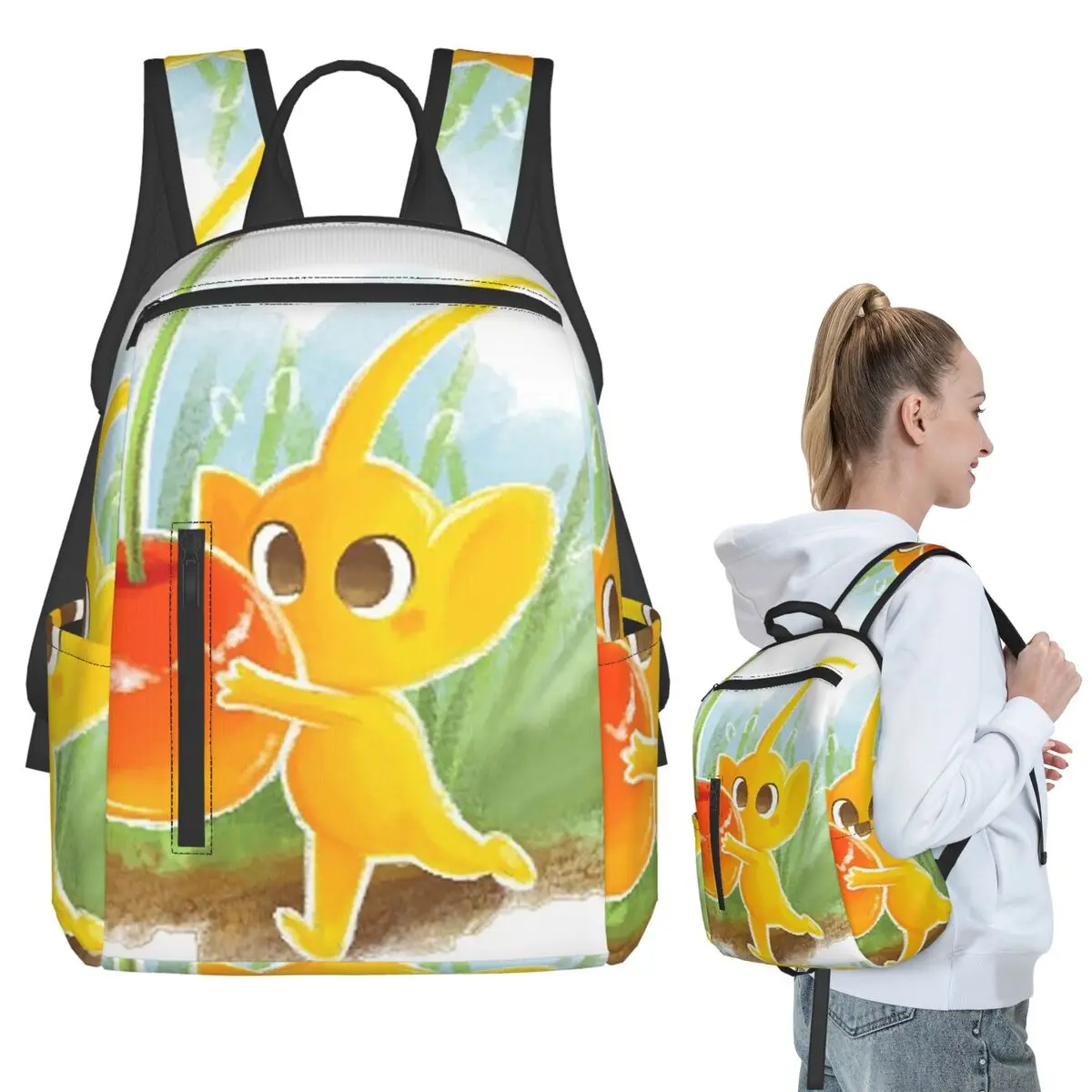 

Pikmin Cartoon Anime Backpack Student BookBag Children School Bag Computer Shoulder Bags Boys Girls