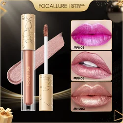 FOCALLURE 15 colori glitter rossetto liquido impermeabile a lunga durata metallo diamante lucidalabbra lucido tinta labbra cosmetici per il trucco