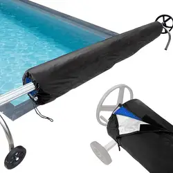 Swimming Pool Reel Cover Outdoor Waterproof UV Protective Pool Solar Roller Reel Protective Cover Solar Blanket Pool Tool