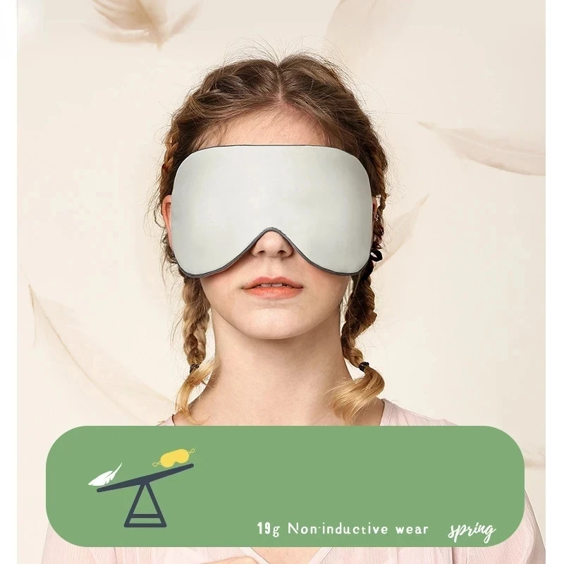 เสี่ยวหมี่ผ้าปิดตาเลียนแบบผ้าไหมที่บังแดดและนอนหลับที่ปิดตาอุปกรณ์ดูแลดวงตาเพื่อความผ่อนคลายเวลาเดินทางเพื่อสุขภาพอุปกรณ์ป้องกันดวงตาขณะนอนหลับ