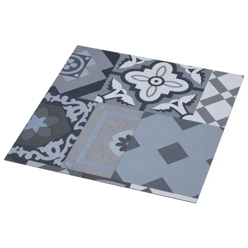 Dalles de revêtement de sol autocollantes à motifs colorés, idéales pour la décoration murale de cuisines et salles de bain, embellissement de la maison