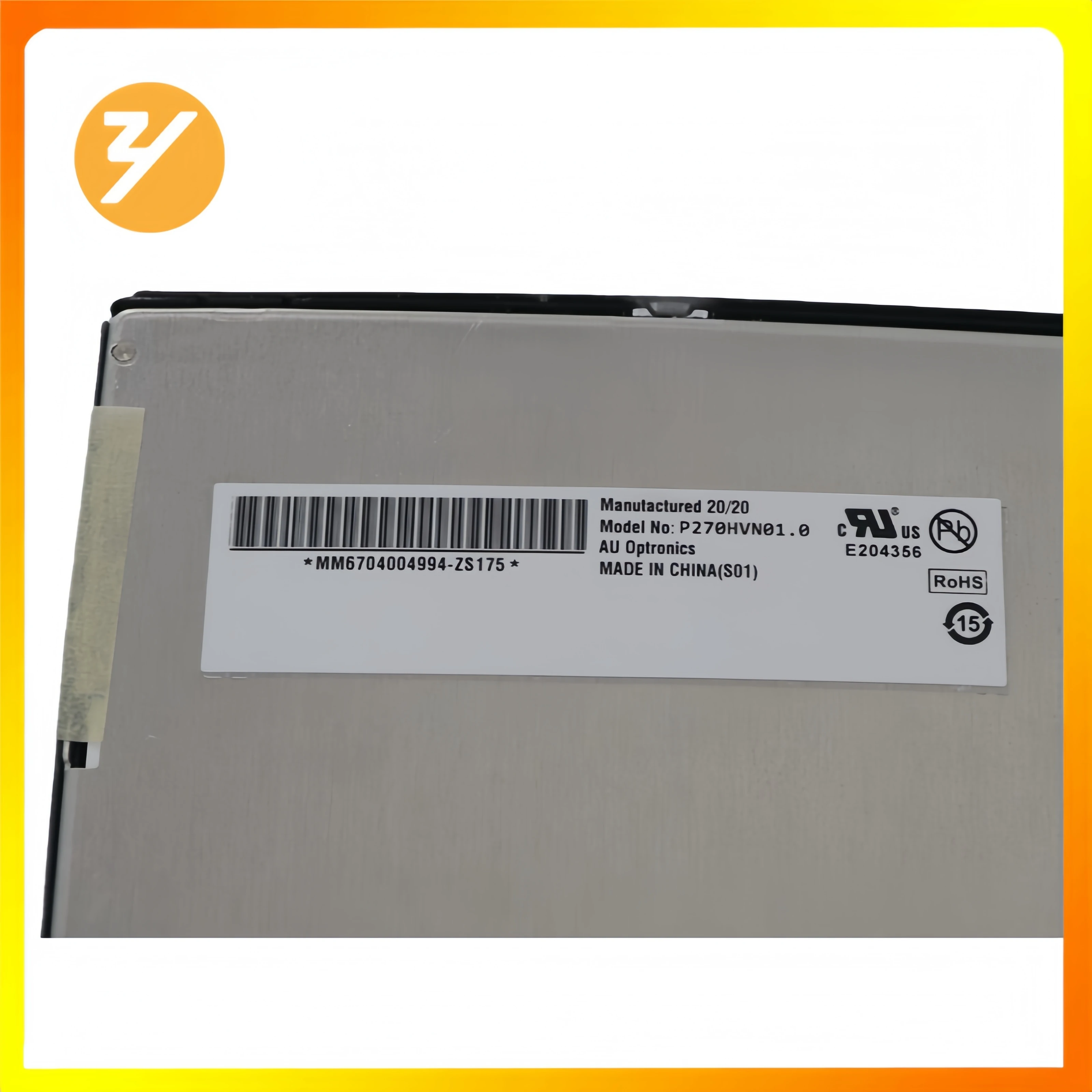 Panel Layar LCD All-In-One 27-Inci Original M270HAN01.0 Monitor 1920*1080 FHD Sudut Pandang Lebar disediakan oleh Zhiyuan