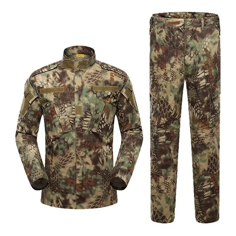 Tactical Uniform Hunting Wear-resisting Combat ACU German Camo Green CP Training Outdoor CS Team Air Gun Color Bullet Equipment