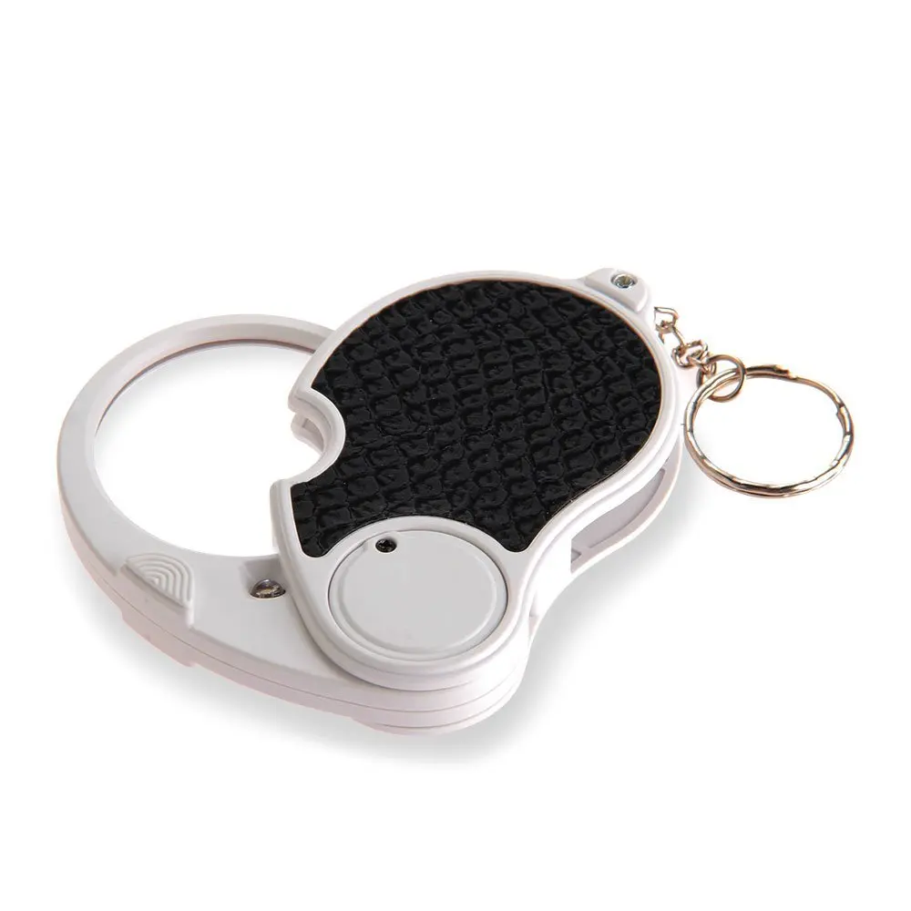 5 Trade Loupe Magnifying Glass with LED Lamp Pocket Magnifier Portable Folding