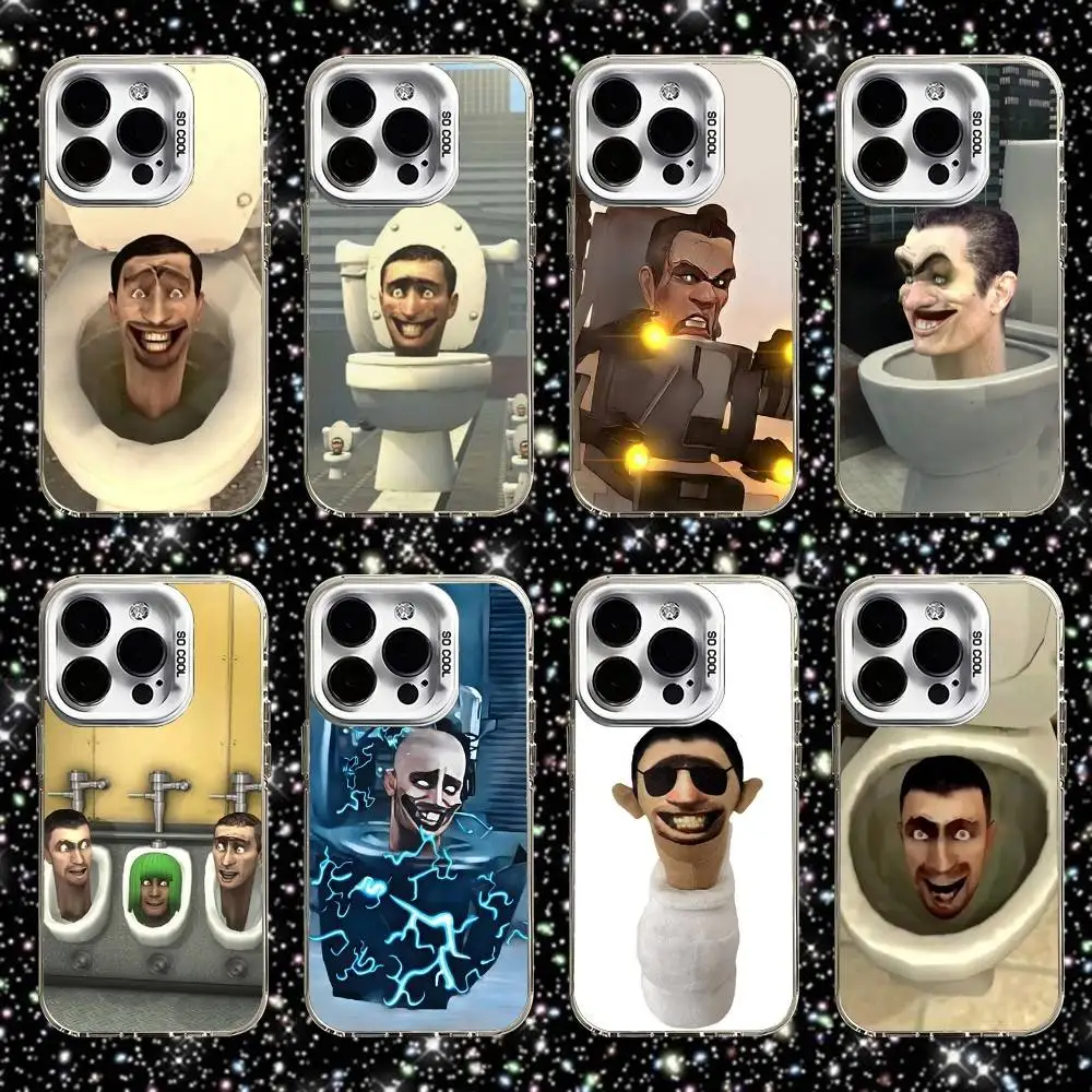 

Skibidi toy Phone Case For iPhone 16,15,14,13,12,11,Pro,XS,Max,Plus,Mini,SE White Candy Matte Shockproof Cover