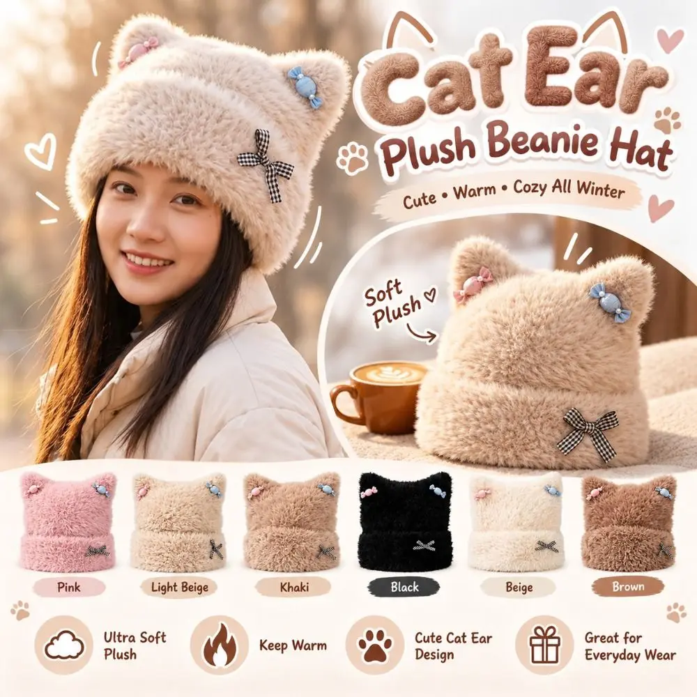 gorro-de-tecido-com-orelhas-de-gato-textura-macia-e-felpuda-quente-e-aconchegante-gorro-de-inverno-felpudo-estilo-coreano-com-detalhe-de-laco