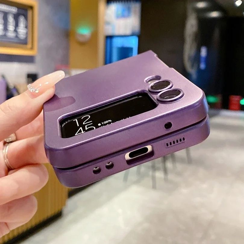 حافظة لهاتف سامسونج ZFlip 4 فاخرة لهاتف Magsafe غير لامعة لهاتف سامسونج جالاكسي Z Flip 6 4 3 5 7 Flip4 شاحن لاسلكي غطاء سيليكون ناعم #5