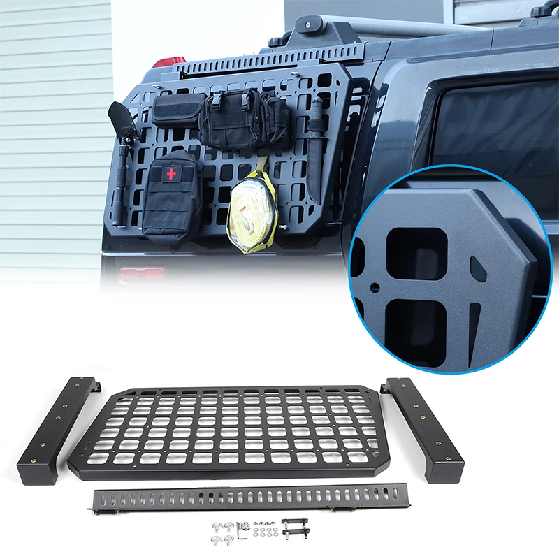 

For Hummer H2 2003-2009 Aluminum alloy Car Rear Side Window Protective Hanging Bag Board Exterior Car Accessories