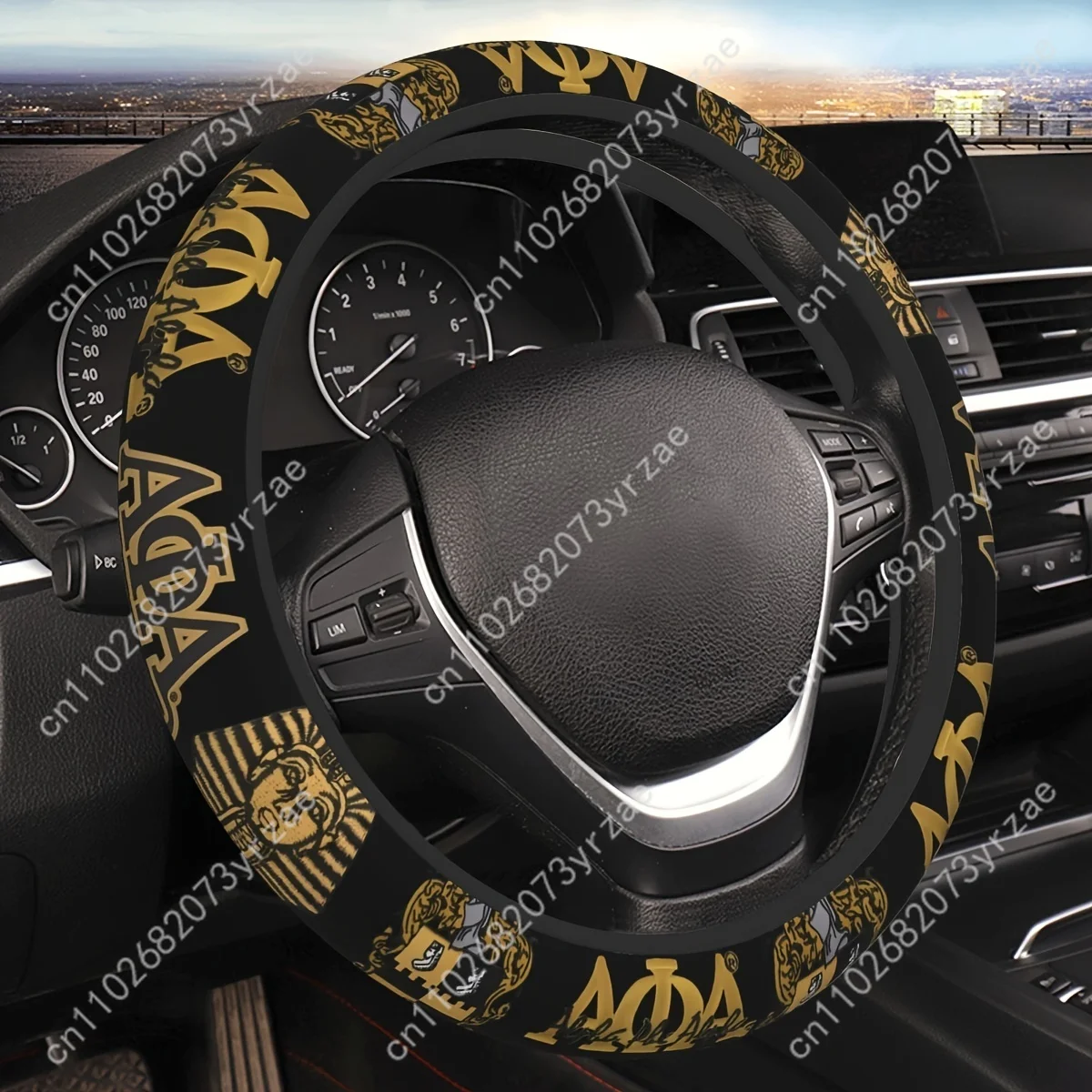 

Alpha Phi Alpha Car Steering Wheels Cover Universal Type Environmental Friendly Comfort Breathable Steering Wheel Wrap