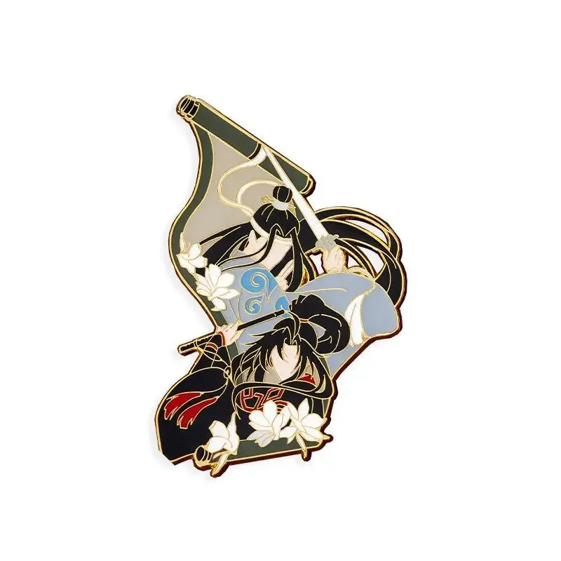 Wei Wuxian Badges Enamel Pins Women Brooch Mo Dao Zu Shi Anime Pendant Wedding Couples Metal Broches The Founder of Diabolism