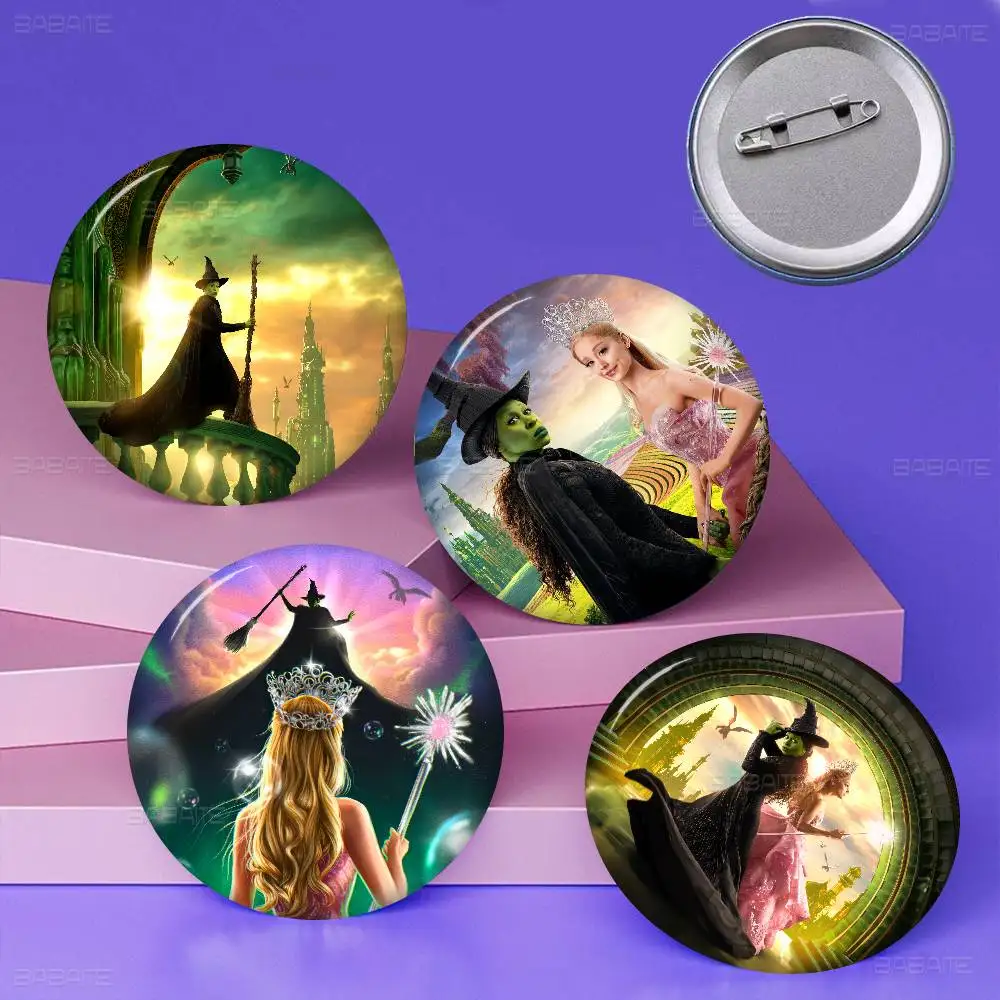 Fantasy Film W-Wicked Tinplate Soft Button Pin Brooch Metal Badge Custom Jewelry Accessories Hat Bag Lapel