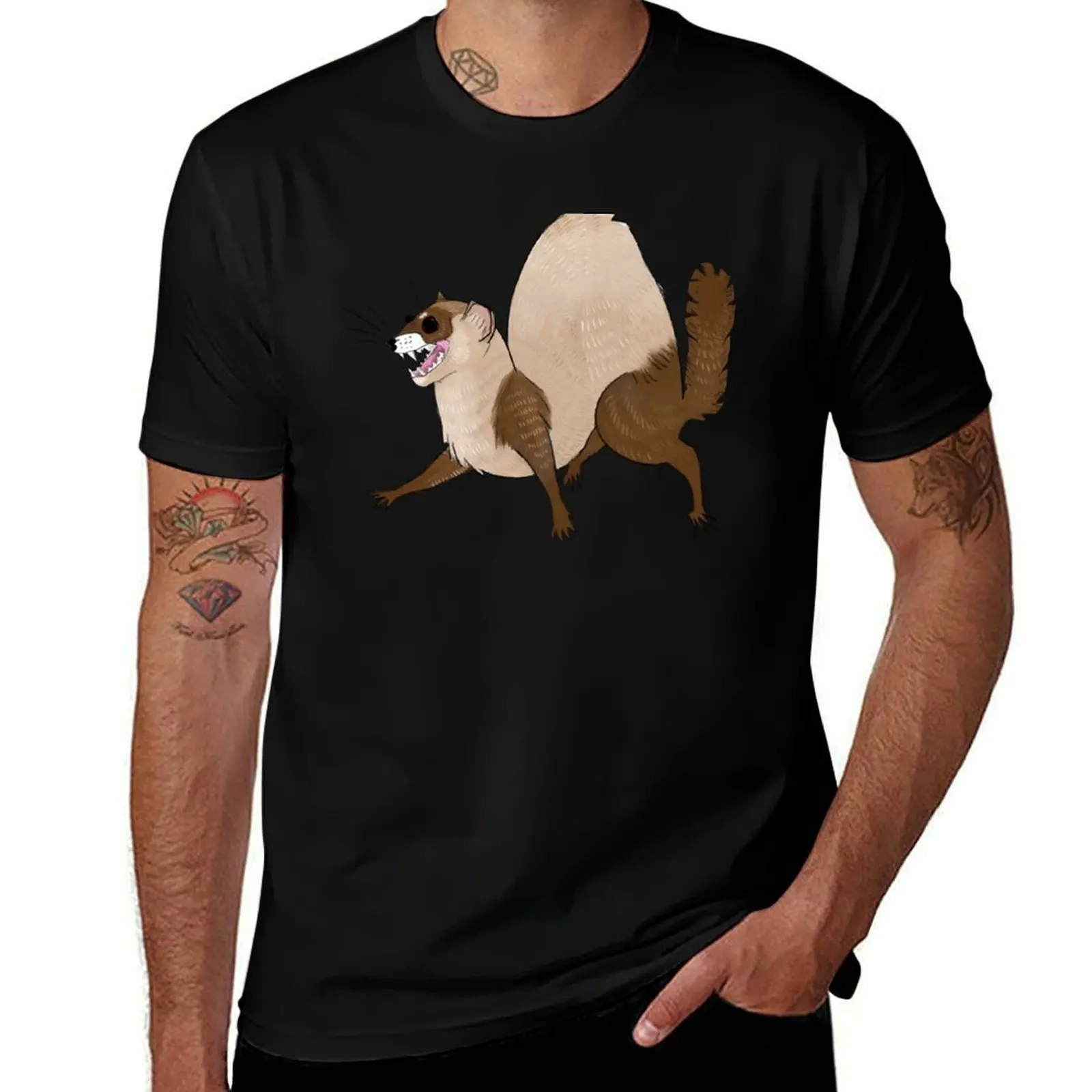 CHOCOLATE FERRET T-Shirt man t shirt graphic t shirt custom print T-Shirt