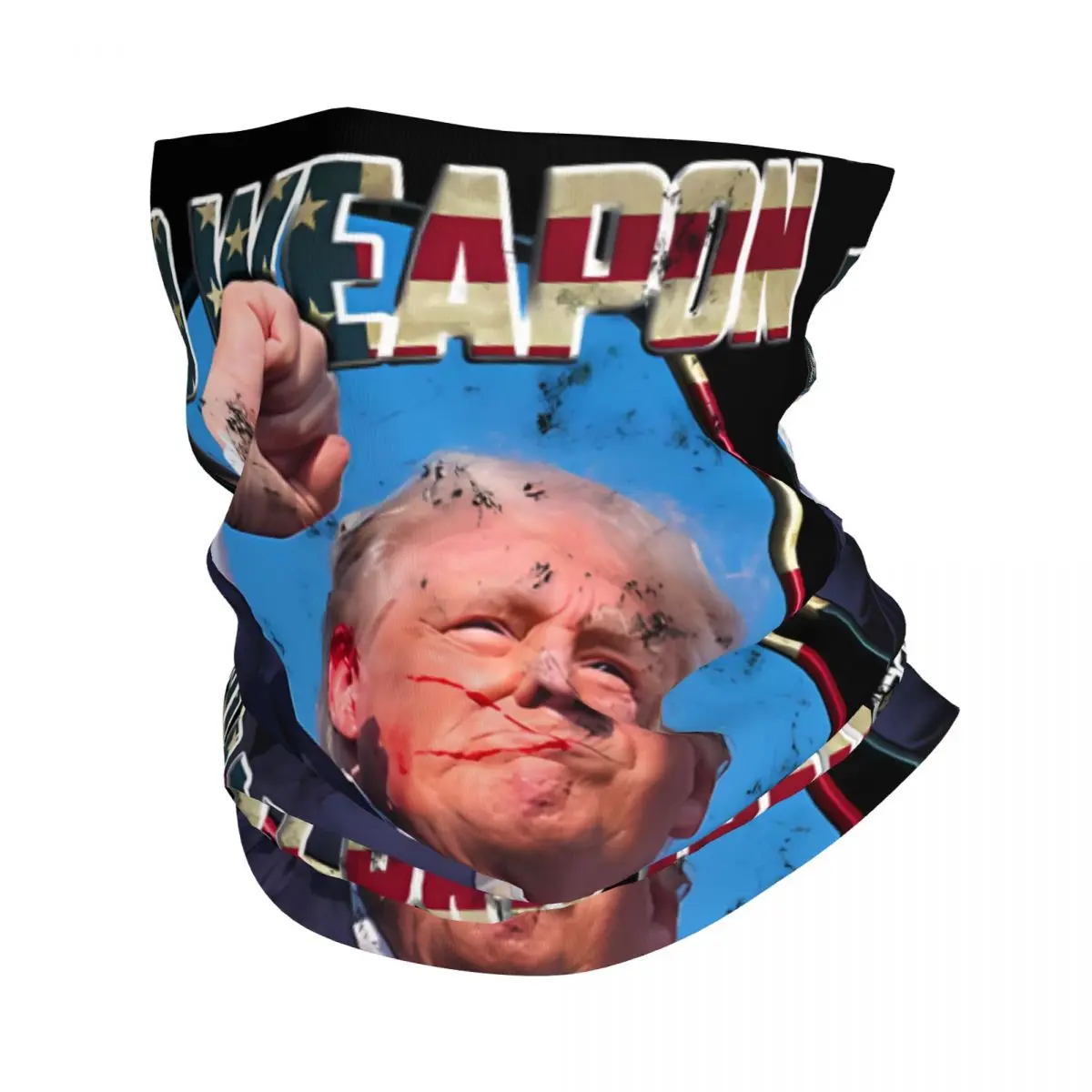 Trump 2024 Campaign Attempt Donald Trump Bandana Neck Cover Printed Motocross Face Scarf Multi-use Cycling Riding Unisex Adult