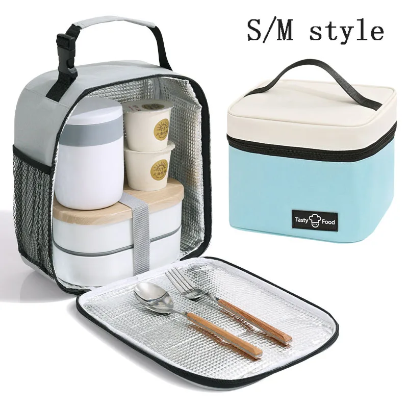 High Capacity Lunch Bag Portable Outdoor Picnic Bag Thermal Insulation Large Capacity Ice Lunch Box Ice Storage Snacks Bags