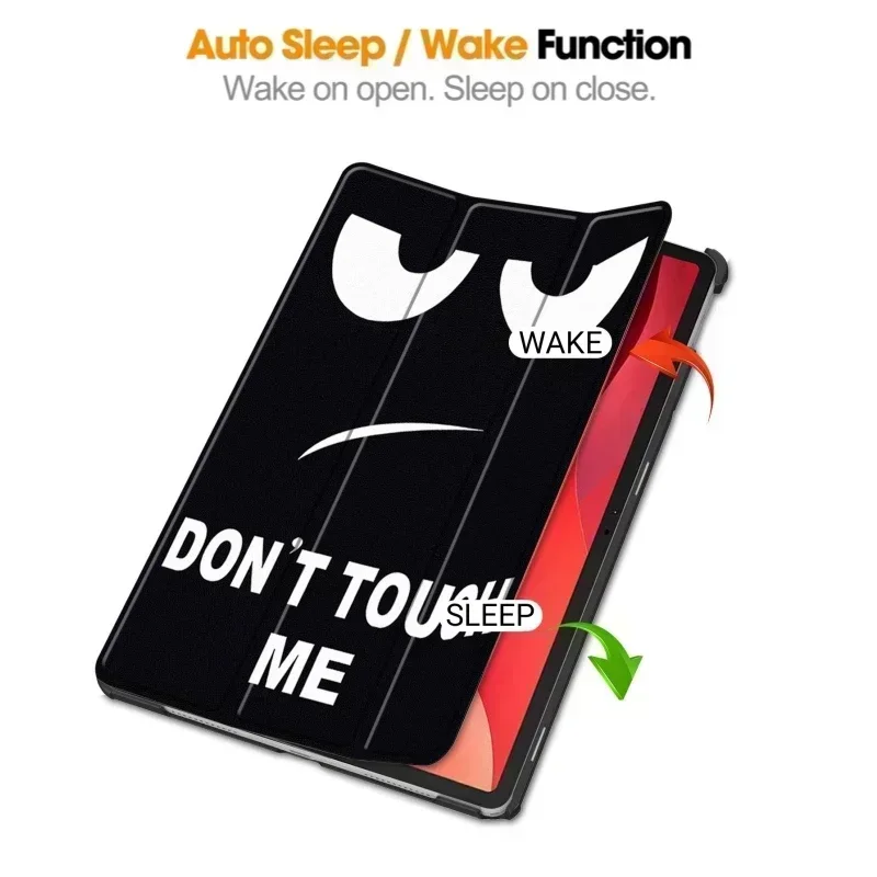 Capa de couro PU Tri-Folding para Lenovo Tab, Tablet Case, 11 ", M11, Xiaoxin Pad 2024, TB330FU, TB331FC, 2024