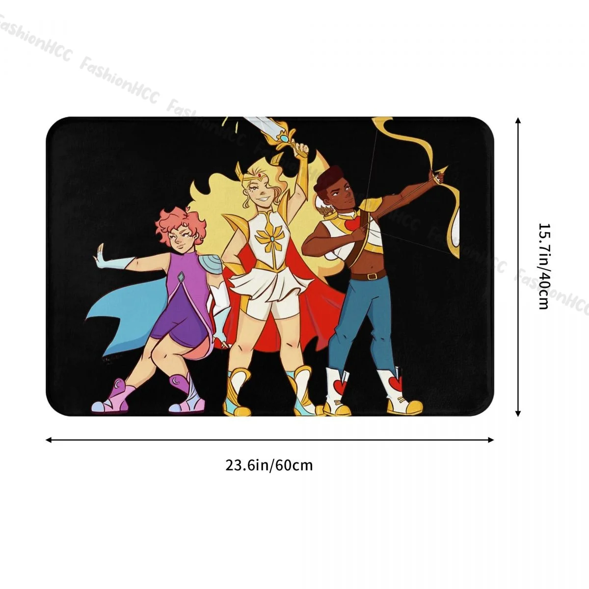 She Ra Princess of Power Kitchen Non-Slip Carpet She-Ra - Best Friend Squad Flannel Mat Entrance Door Doormat Home Decor Rug